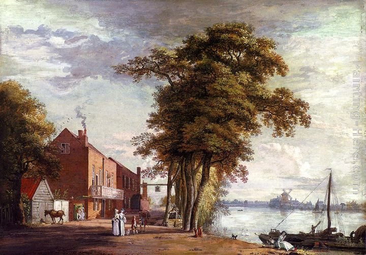 Paul Sandby The Spread Eagle Tavern, Millbank Painting Best Paintings